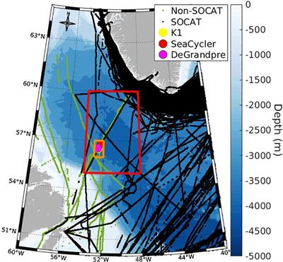 Seasonality of pCO2 and air-sea CO2 fluxes in the Central Labrador Sea